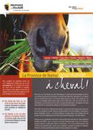 La brochure « La Province de Namur gourmande… à cheval ! »